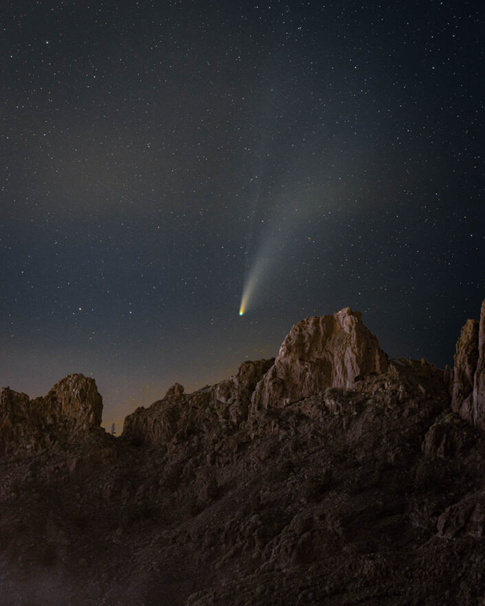 Comet Neowise over Ifonche